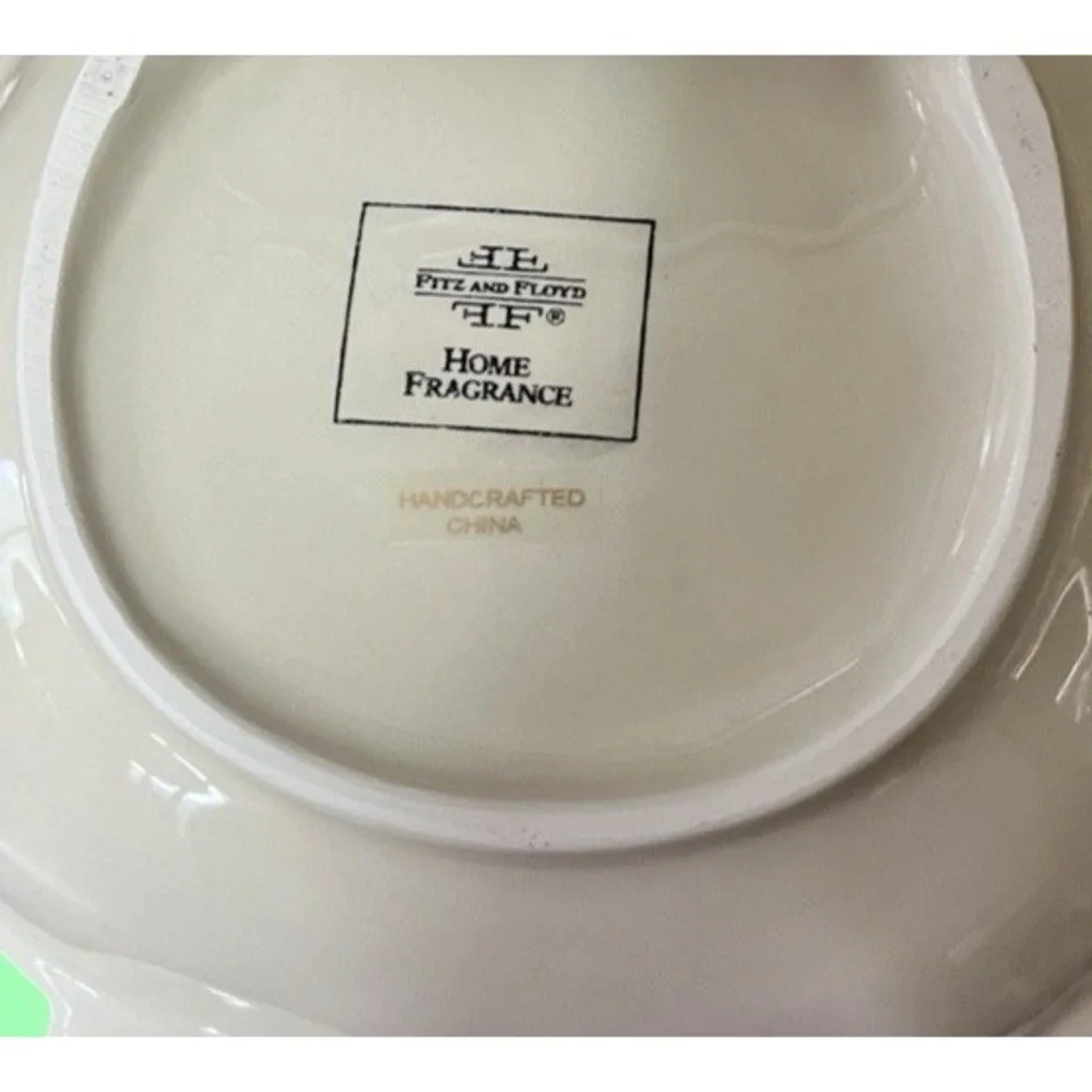 Fitz & Floyd Frosty Folks Snowman Candy Bowl Dish Winter Holiday Christmas Decor